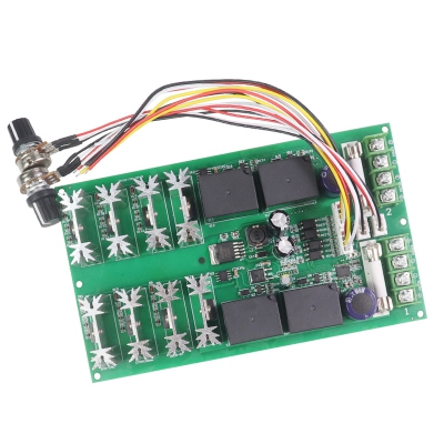 12V24V雙路直流電機(jī)調(diào)速器30APWM無極調(diào)速板大功率正反轉(zhuǎn)控制模塊
